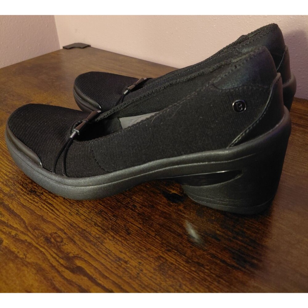 BZees Women's Electric Comfort Wedge Black Slip On Shoes Sz 9M - Picture 5 of 10
